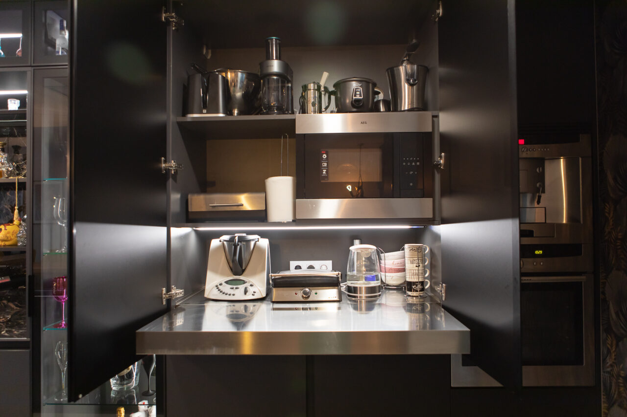 cocina a las afueras Madrid vitrinas